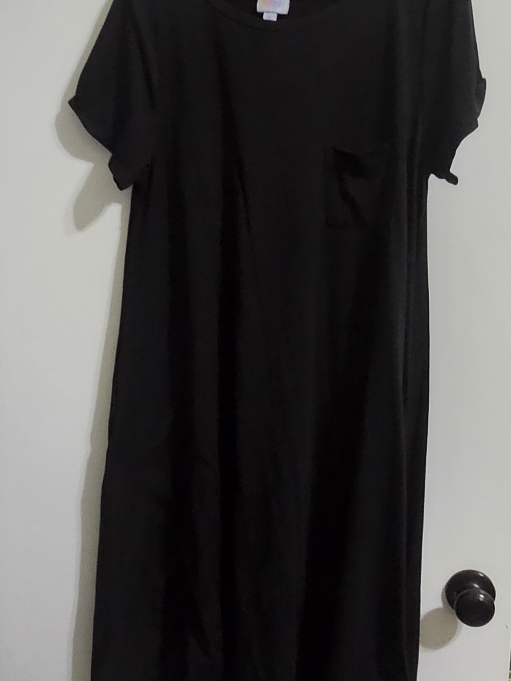 Lularoe Classic Black T-Shirt Dress with Pocket